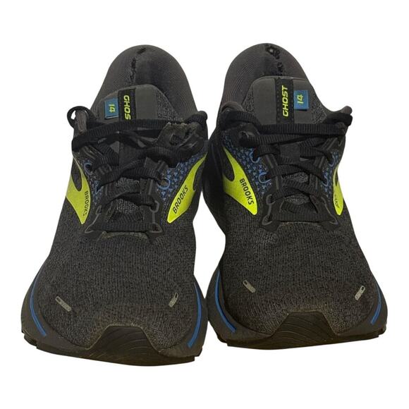 Brooks Ghost 14 Gray Volt Green Running Shoes Men’s Size 8.5 Neutral Cushion - Picture 3 of 9